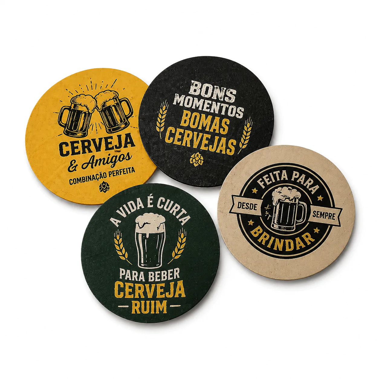 Bolacha de Chopp Personalizada Em Papel Paraná Brindes para Empresas e Eventos