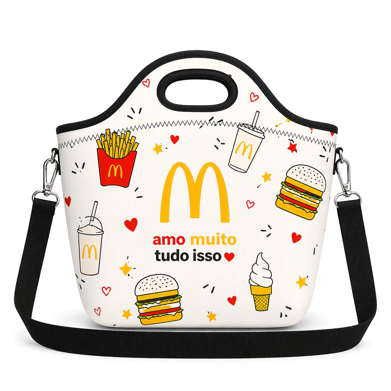 Bolsa Lancheira Plus Personalizada em Neoprene Brindes para Empresas Qualidade Durabilidade