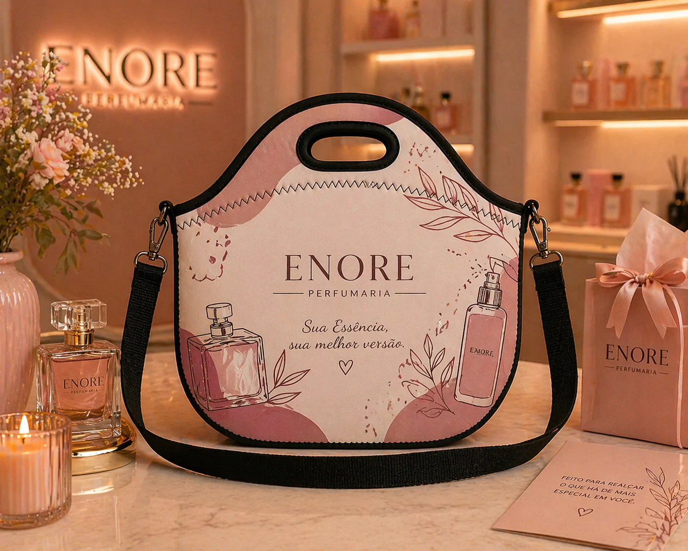 Bolsa Lancheira Plus Personalizada em Neoprene Brindes para Empresas Qualidade Durabilidade - Imagem 2