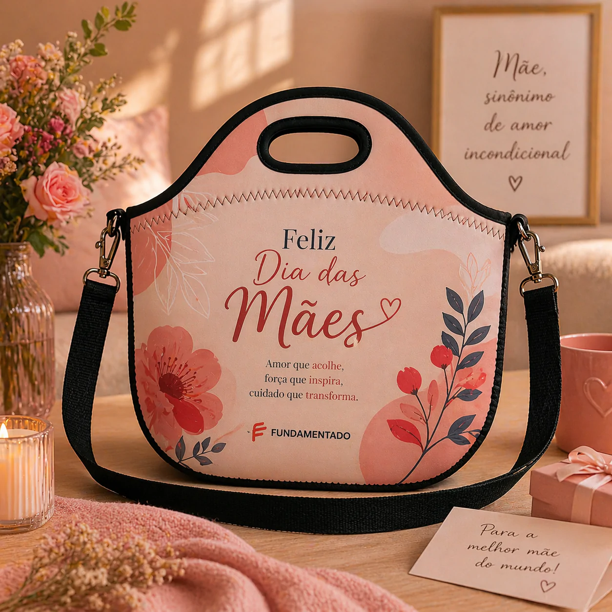 Bolsa Lancheira Plus Personalizada em Neoprene Brindes para Empresas Qualidade Durabilidade - Imagem 3