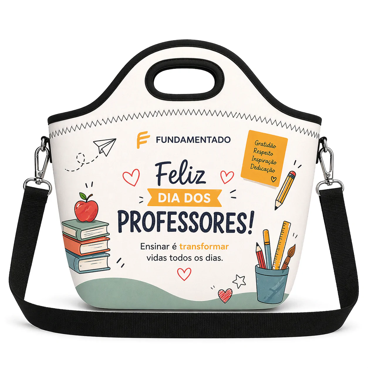 Bolsa Lancheira Plus Personalizada em Neoprene Brindes para Empresas Qualidade Durabilidade - Imagem 4