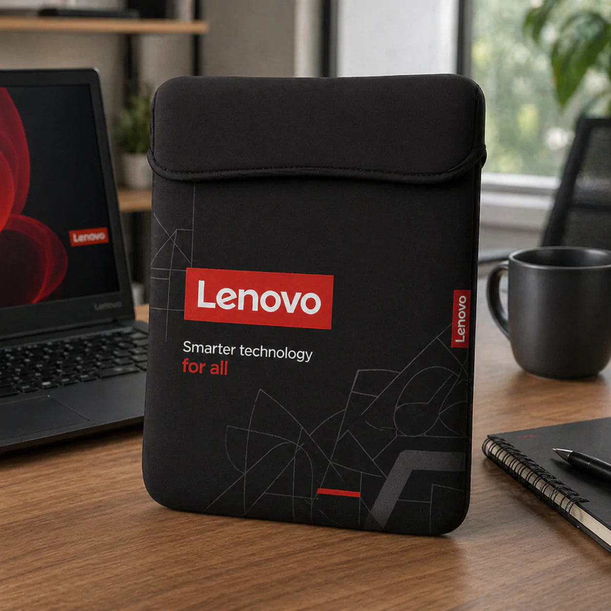 Capa de Notebook Modelo Envelope Personalizada em Neoprene Brinde para Empresas e Eventos - Imagem 2