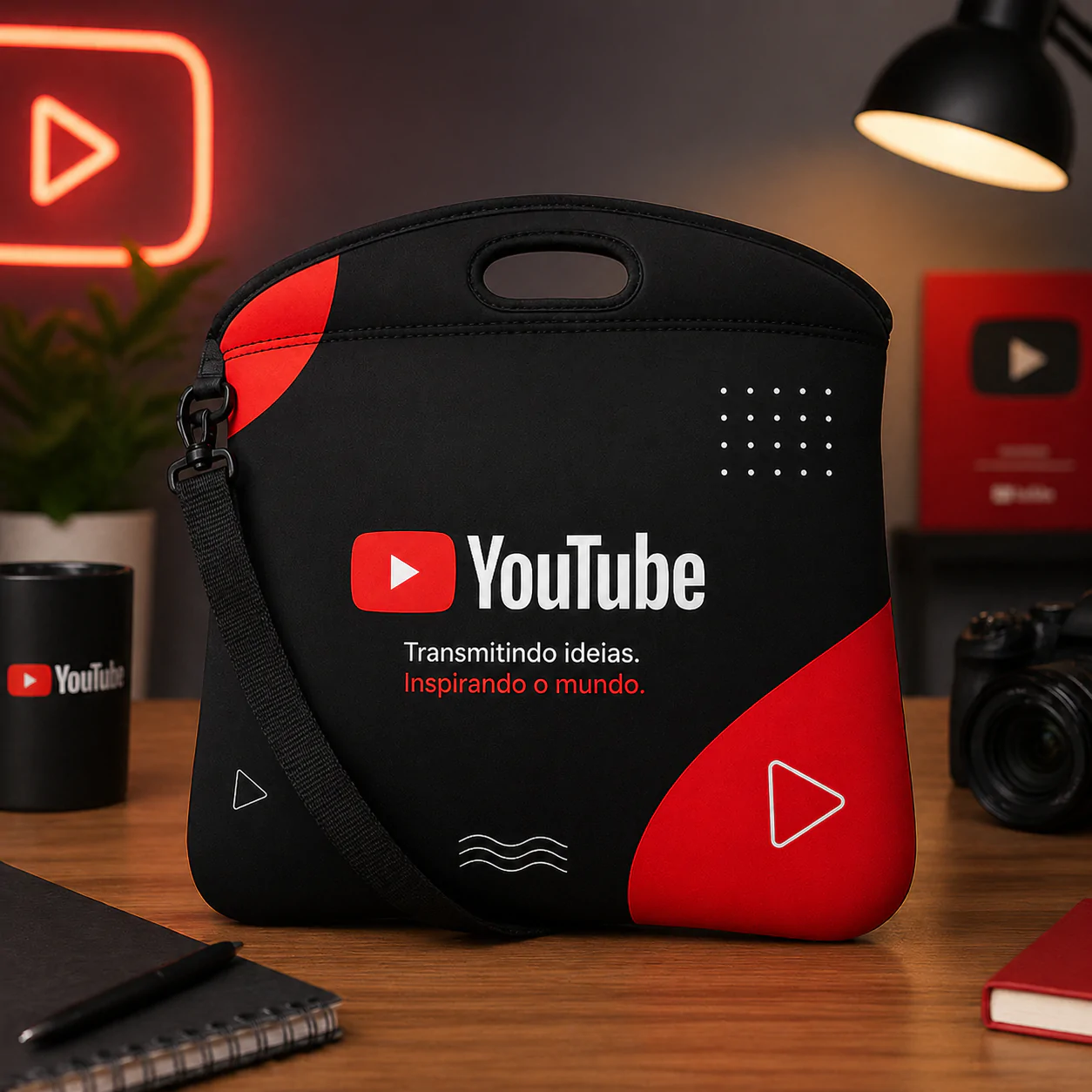 Capa para Notebook com Alça Personalizada em Neoprene Brindes para Empresas e Eventos - Imagem 2