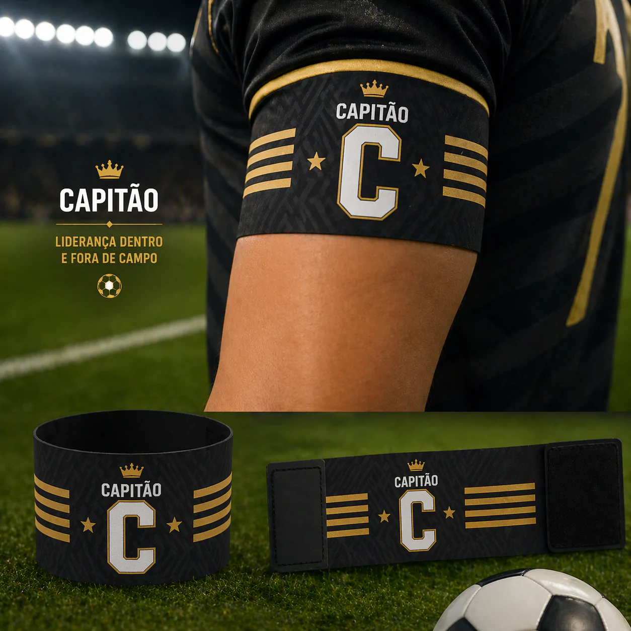 Faixa de Capitão Personalizada para Identificação de Equipes, Eventos e Empresas - Imagem 3