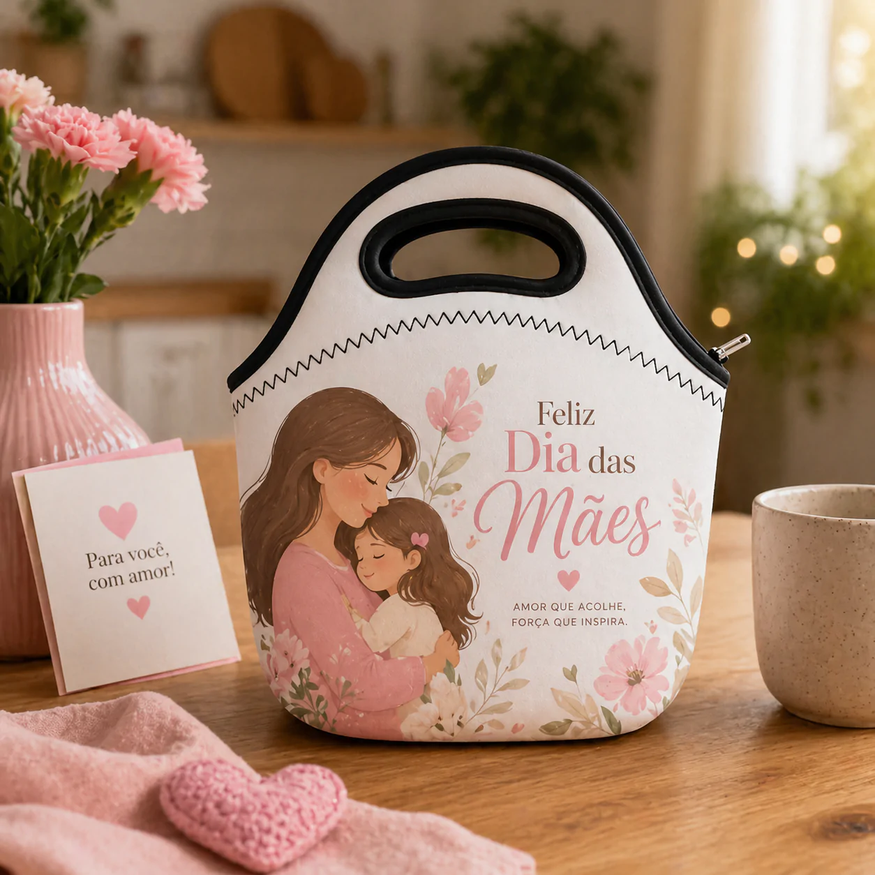Lancheira Térmica em Neoprene Personalizada para Sublimação Brinde para Empresas - Imagem 3